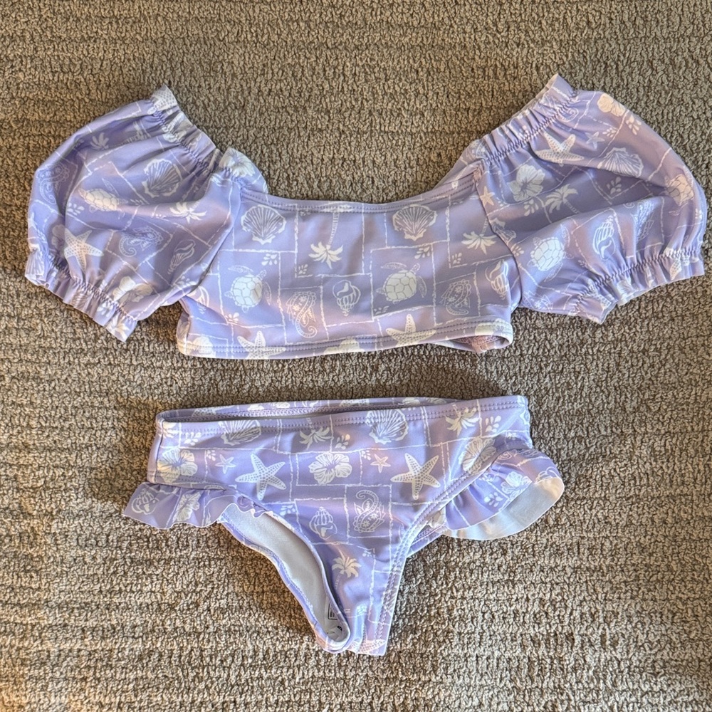 Wonder Nation Lilac Seashell Bikini Set